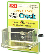 Lixit Flat Sided Lock-on Crock, 3 oz